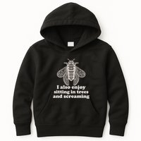 Funny Vintage Cicada I Also Enjoy Sitting In Trees And Screaming Kids Hoodie