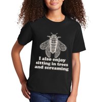 Funny Vintage Cicada I Also Enjoy Sitting In Trees And Screaming Kids T-Shirt