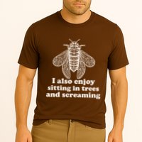 Funny Vintage Cicada I Also Enjoy Sitting In Trees And Screaming Performance Shirt