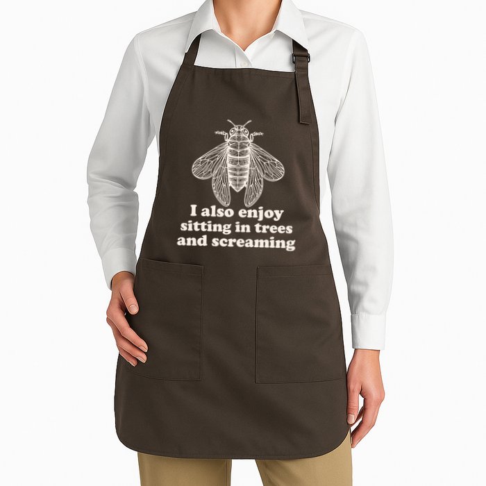 Funny Vintage Cicada I Also Enjoy Sitting In Trees And Screaming Apron
