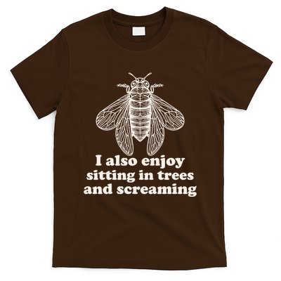 Funny Vintage Cicada I Also Enjoy Sitting In Trees And Screaming T-Shirt