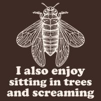 Funny Vintage Cicada I Also Enjoy Sitting In Trees And Screaming Beanie