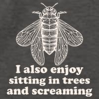 Funny Vintage Cicada I Also Enjoy Sitting In Trees And Screaming Vector Backpack