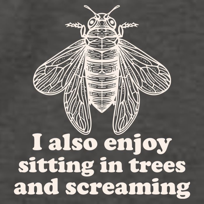 Funny Vintage Cicada I Also Enjoy Sitting In Trees And Screaming Vector Backpack