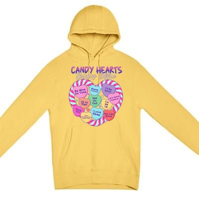 Funny Valentine Candy Hearts Surgery Edition Premium Pullover Hoodie