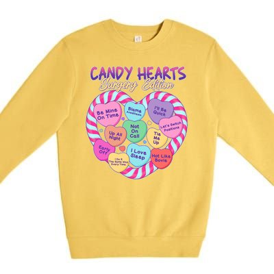 Funny Valentine Candy Hearts Surgery Edition Premium Crewneck Sweatshirt