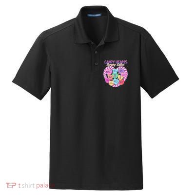 Funny Valentine Candy Hearts Surgery Edition Dry Zone Grid Polo