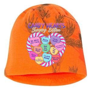 Funny Valentine Candy Hearts Surgery Edition Kati - Camo Knit Beanie