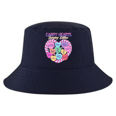 Funny Valentine Candy Hearts Surgery Edition Cool Comfort Performance Bucket Hat
