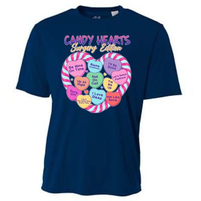 Funny Valentine Candy Hearts Surgery Edition Cooling Performance Crew T-Shirt