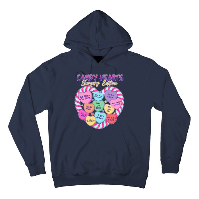 Funny Valentine Candy Hearts Surgery Edition Hoodie