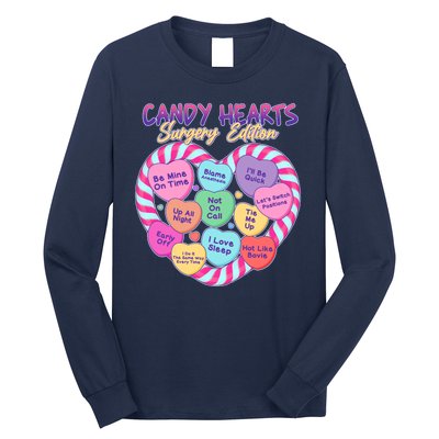 Funny Valentine Candy Hearts Surgery Edition Long Sleeve Shirt