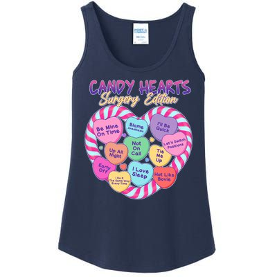 Funny Valentine Candy Hearts Surgery Edition Ladies Essential Tank