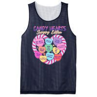 Funny Valentine Candy Hearts Surgery Edition Mesh Reversible Basketball Jersey Tank