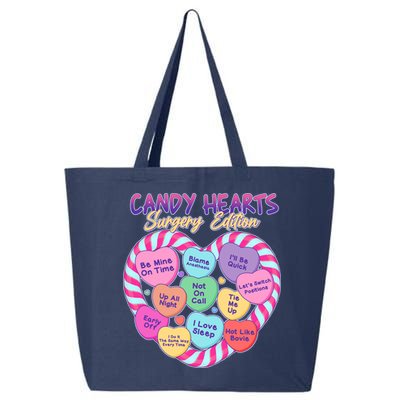 Funny Valentine Candy Hearts Surgery Edition 25L Jumbo Tote