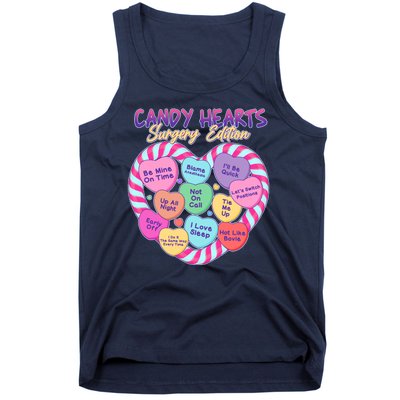 Funny Valentine Candy Hearts Surgery Edition Tank Top