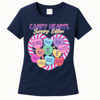 Funny Valentine Candy Hearts Surgery Edition Womens T-Shirt