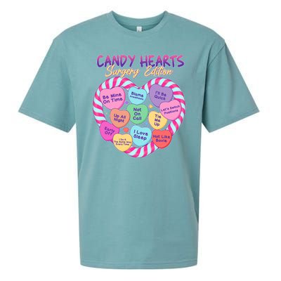 Funny Valentine Candy Hearts Surgery Edition Sueded Cloud Jersey T-Shirt