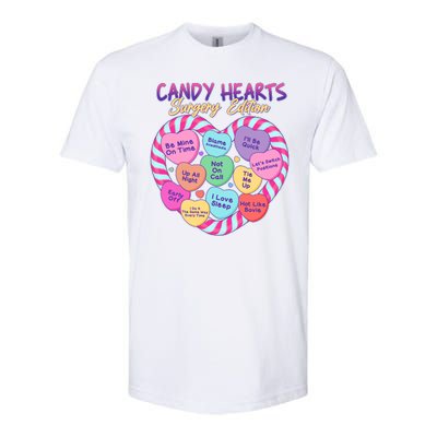 Funny Valentine Candy Hearts Surgery Edition Softstyle CVC T-Shirt