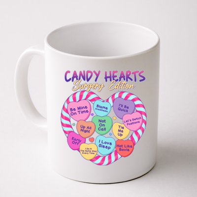 Funny Valentine Candy Hearts Surgery Edition Coffee Mug