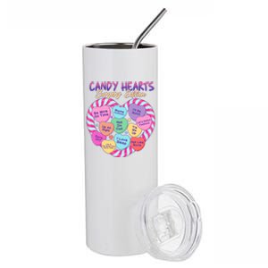 Funny Valentine Candy Hearts Surgery Edition Stainless Steel Tumbler