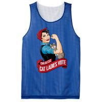 Funny Vintage Childless Cat Ladies Vote Rosie The Riveter Mesh Reversible Basketball Jersey Tank