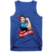 Funny Vintage Childless Cat Ladies Vote Rosie The Riveter Tank Top