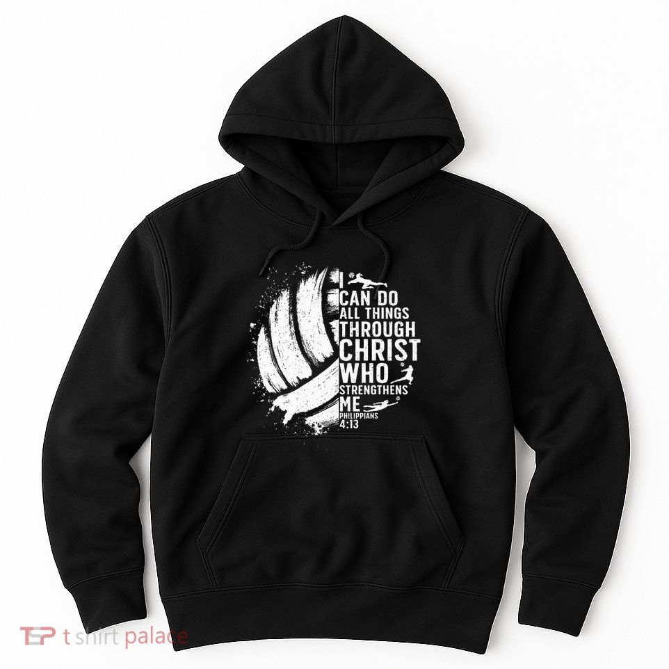 Funny Volleyball Christian Design Girls Hoodie