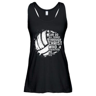 Funny Volleyball Christian Design Girls Ladies Essential Flowy Tank