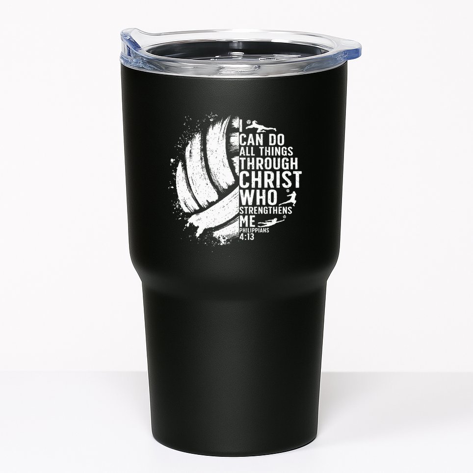 Funny Volleyball Christian Design Girls Tumbler