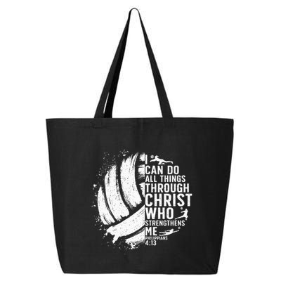 Funny Volleyball Christian Design Girls 25L Jumbo Tote