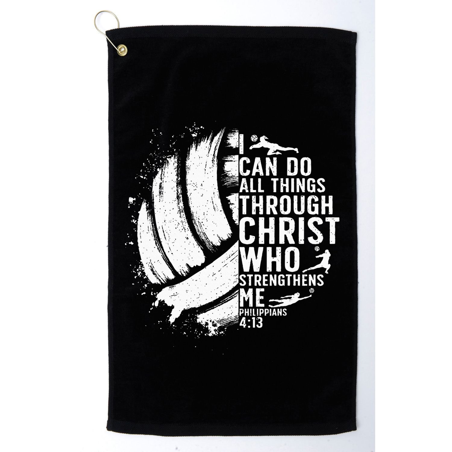 Funny Volleyball Christian Design Girls Golf Towel