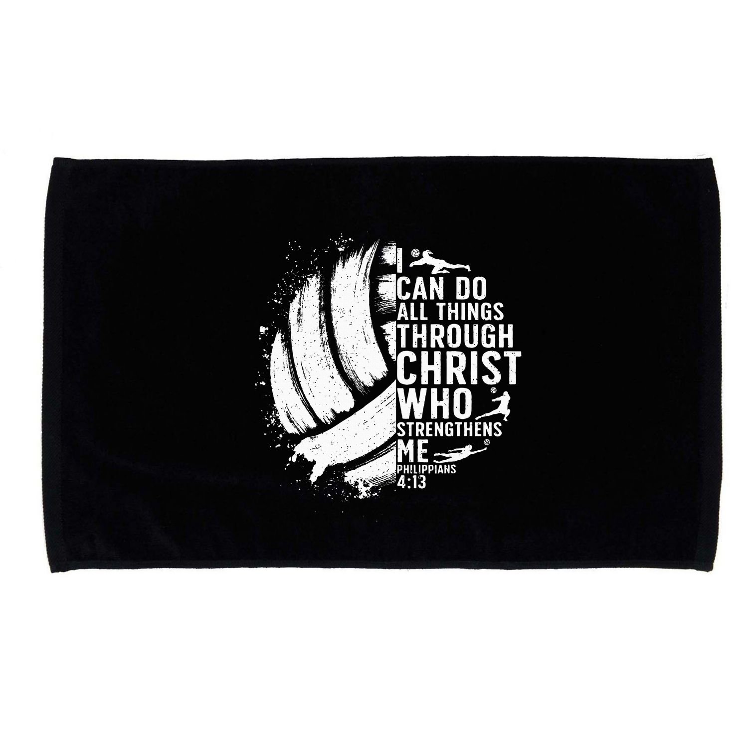 Funny Volleyball Christian Design Girls Microfiber Hand Towel