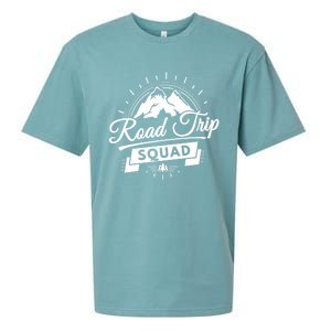 Family Vacation Cute Gift Road Trip Squad Mountains Gift Sueded Cloud Jersey T-Shirt