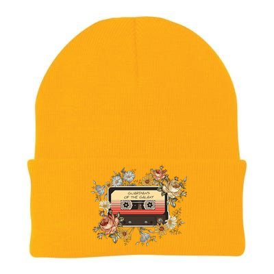 Floral Vintage Cattsette Tape Galaxy Knit Cap Winter Beanie