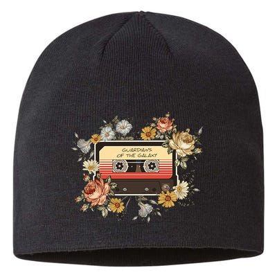 Floral Vintage Cattsette Tape Galaxy Sustainable Beanie