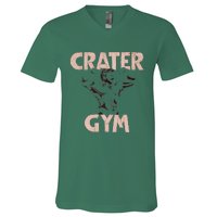 Funny Vintage Crater Gym V-Neck T-Shirt