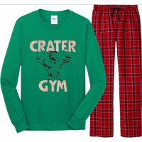 Funny Vintage Crater Gym Long Sleeve Pajama Set