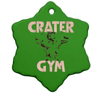 Funny Vintage Crater Gym Ceramic Star Ornament