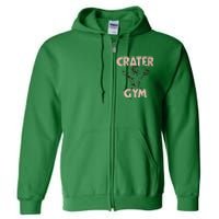 Funny Vintage Crater Gym Full Zip Hoodie