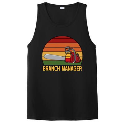 Funny Vintage Chainsaw Branch Manager Lumberjack And Logger PosiCharge Competitor Tank