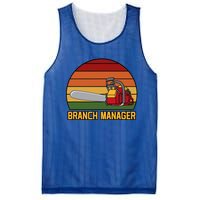 Funny Vintage Chainsaw Branch Manager Lumberjack And Logger Mesh Reversible Basketball Jersey Tank