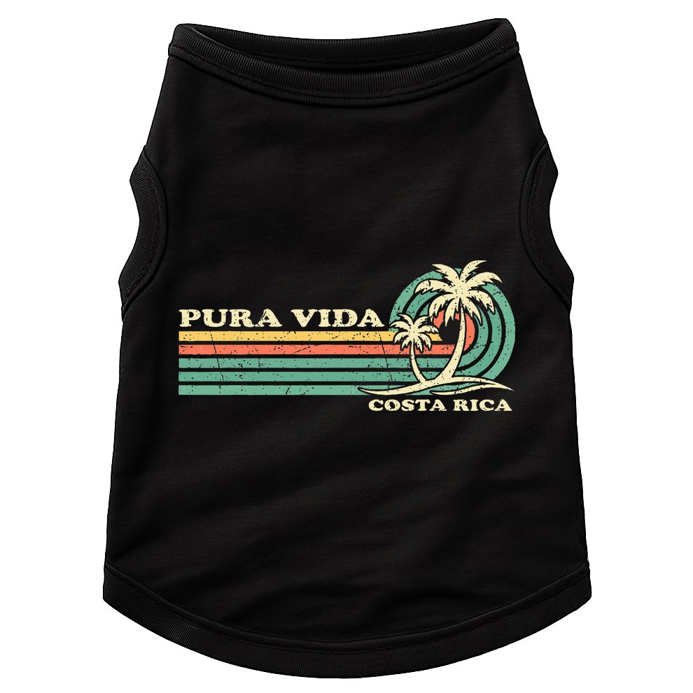 Family Vacation Costa Rica Pura Vida Beach Doggie Tank