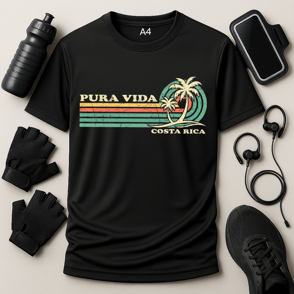 Family Vacation Costa Rica Pura Vida Beach Cooling Performance Crew T-Shirt