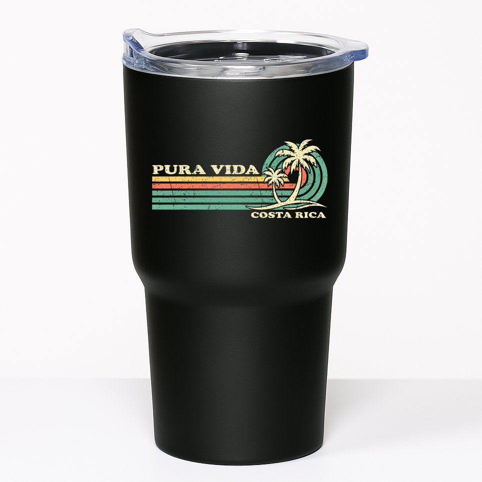 Family Vacation Costa Rica Pura Vida Beach Tumbler
