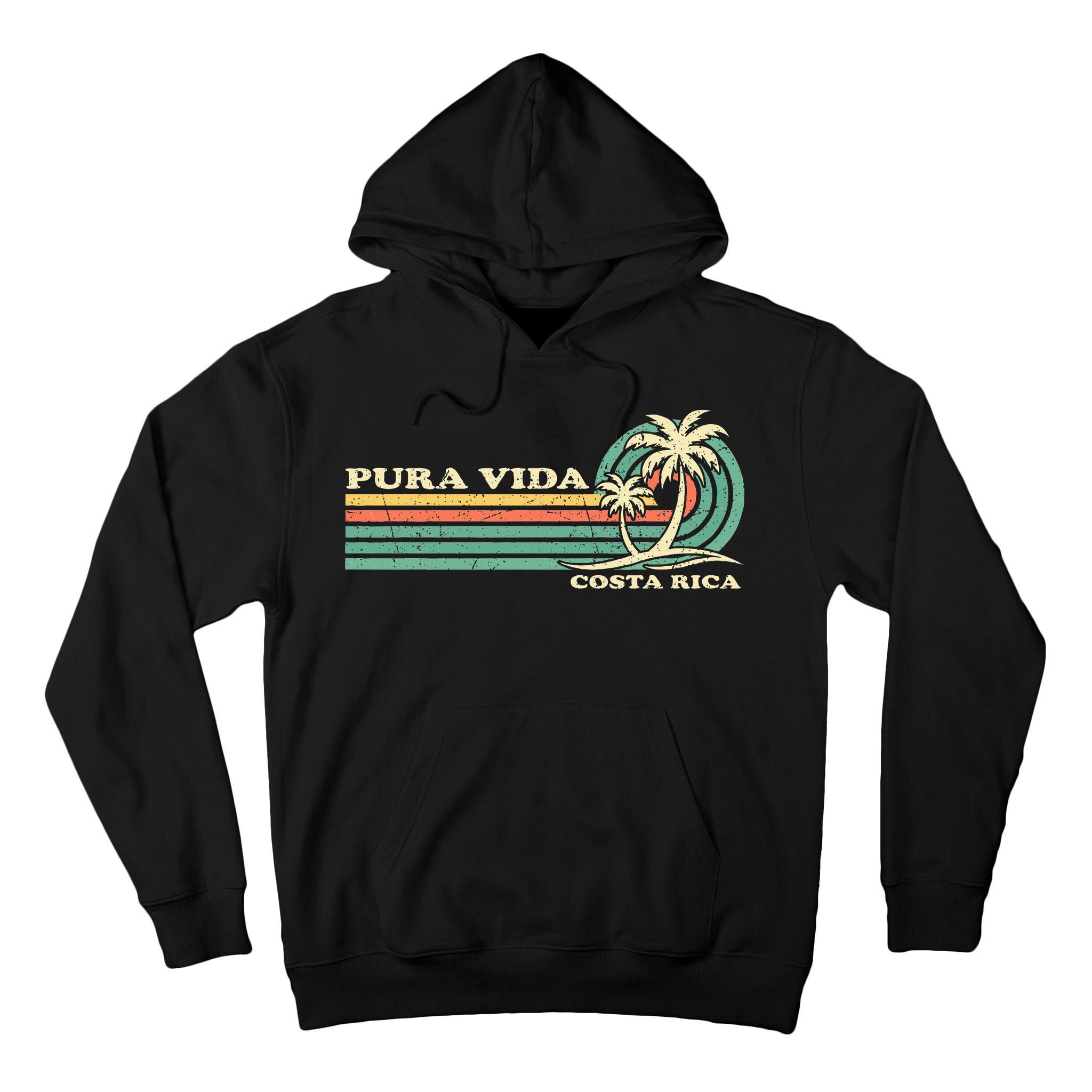 Family Vacation Costa Rica Pura Vida Beach Tall Hoodie