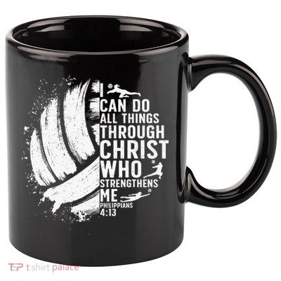 Funny Volleyball Christian Design For Women 11oz C Handle Ceramic Mug