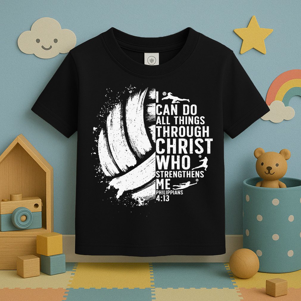 Funny Volleyball Christian Design For Women Toddler T-Shirt