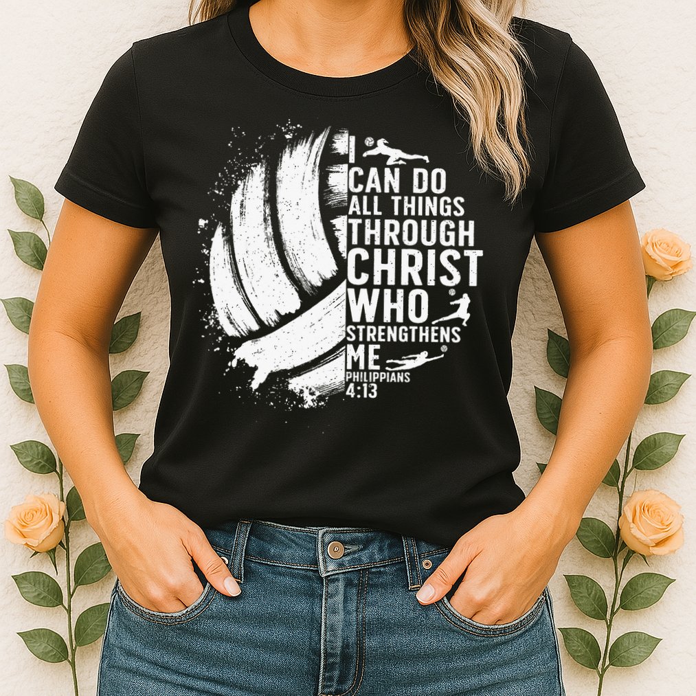 Funny Volleyball Christian Design For Women Womens T-Shirt