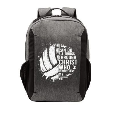 Funny Volleyball Christian Design For Women Vector Backpack